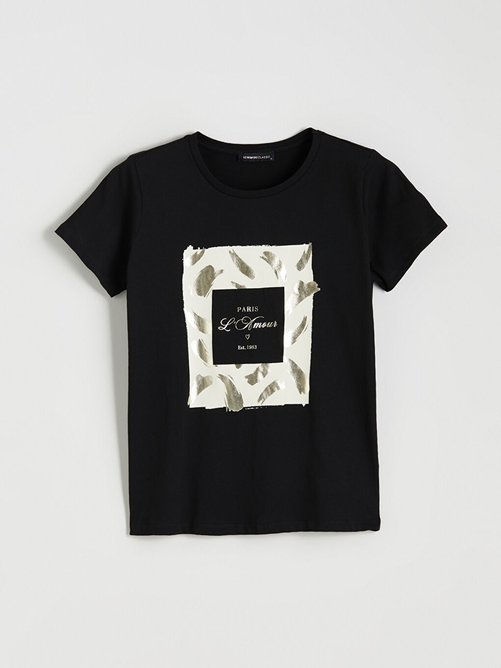 LCWAIKIKI Classic Crew Neck Printed Women's T-Shirt -S5SB76Z8-CVL