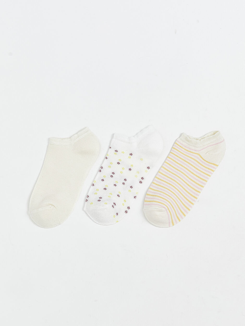 LCW ECO Patterned Women's Trainer Socks 3-pack -S5SB86Z8-M0T