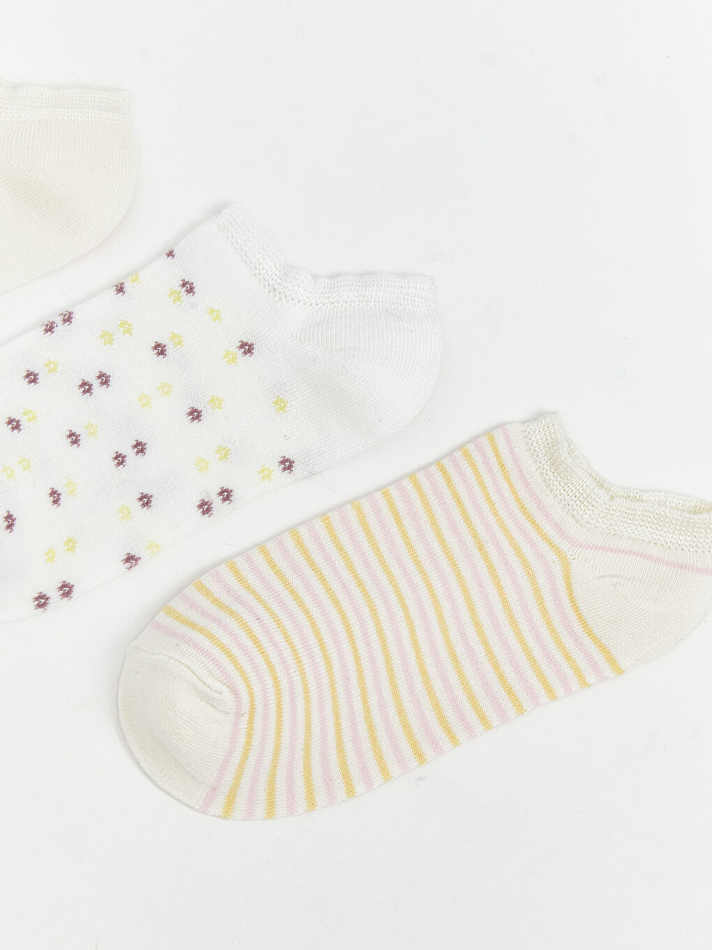 LCW ECO Patterned Women's Trainer Socks 3-pack -S5SB86Z8-M0T