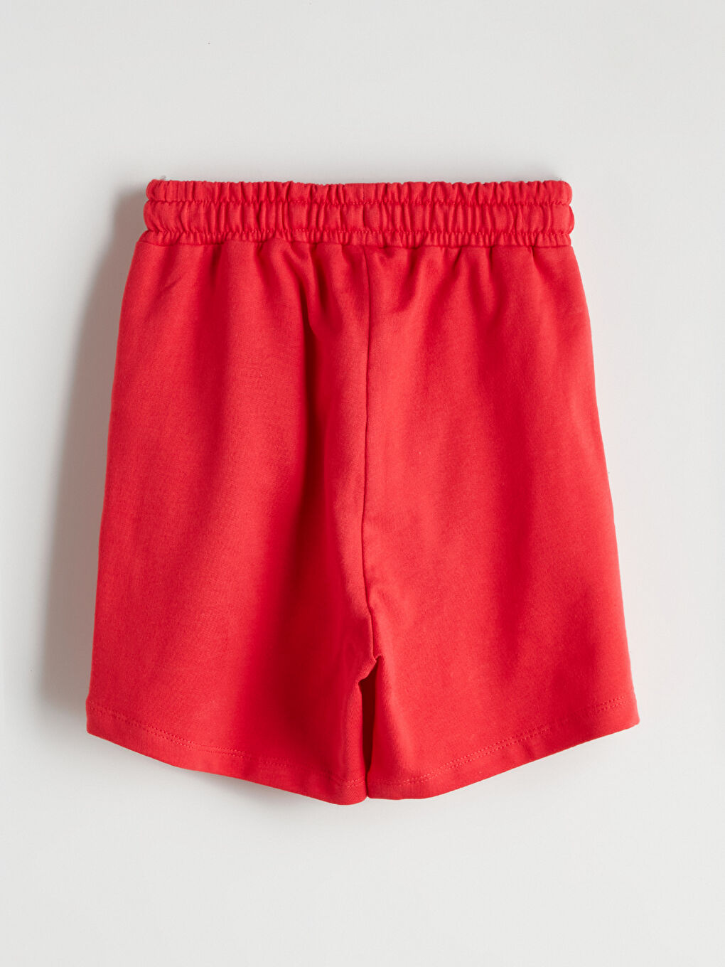 Kırmızı Beli Lastikli Erkek Çocuk Şort-2