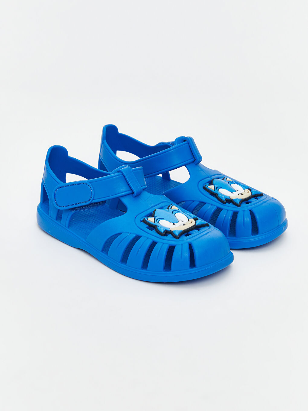 Mavi Sonic Baskılı ErkekBebek Plaj Sandaleti