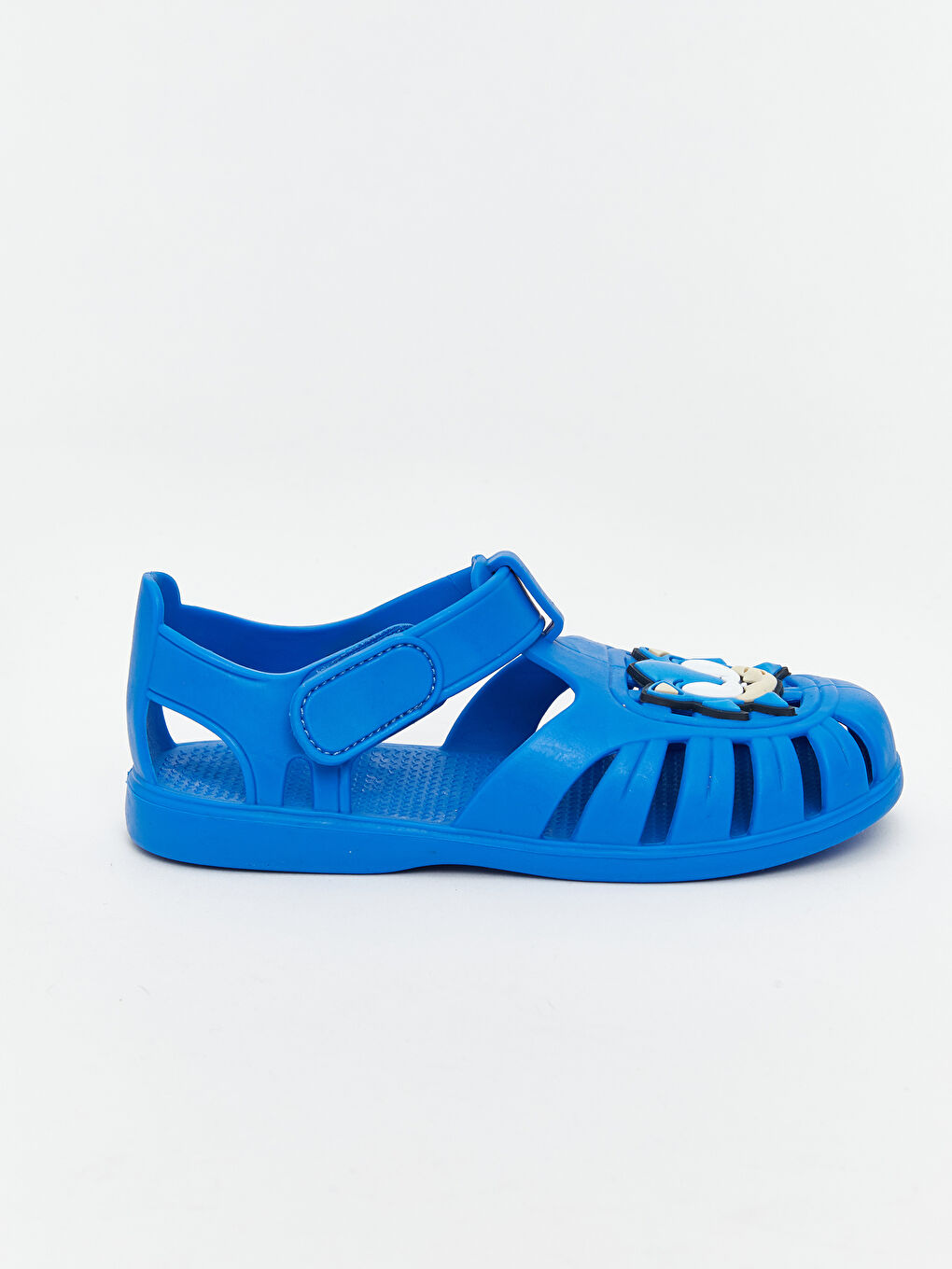 Mavi Sonic Baskılı ErkekBebek Plaj Sandaleti-1