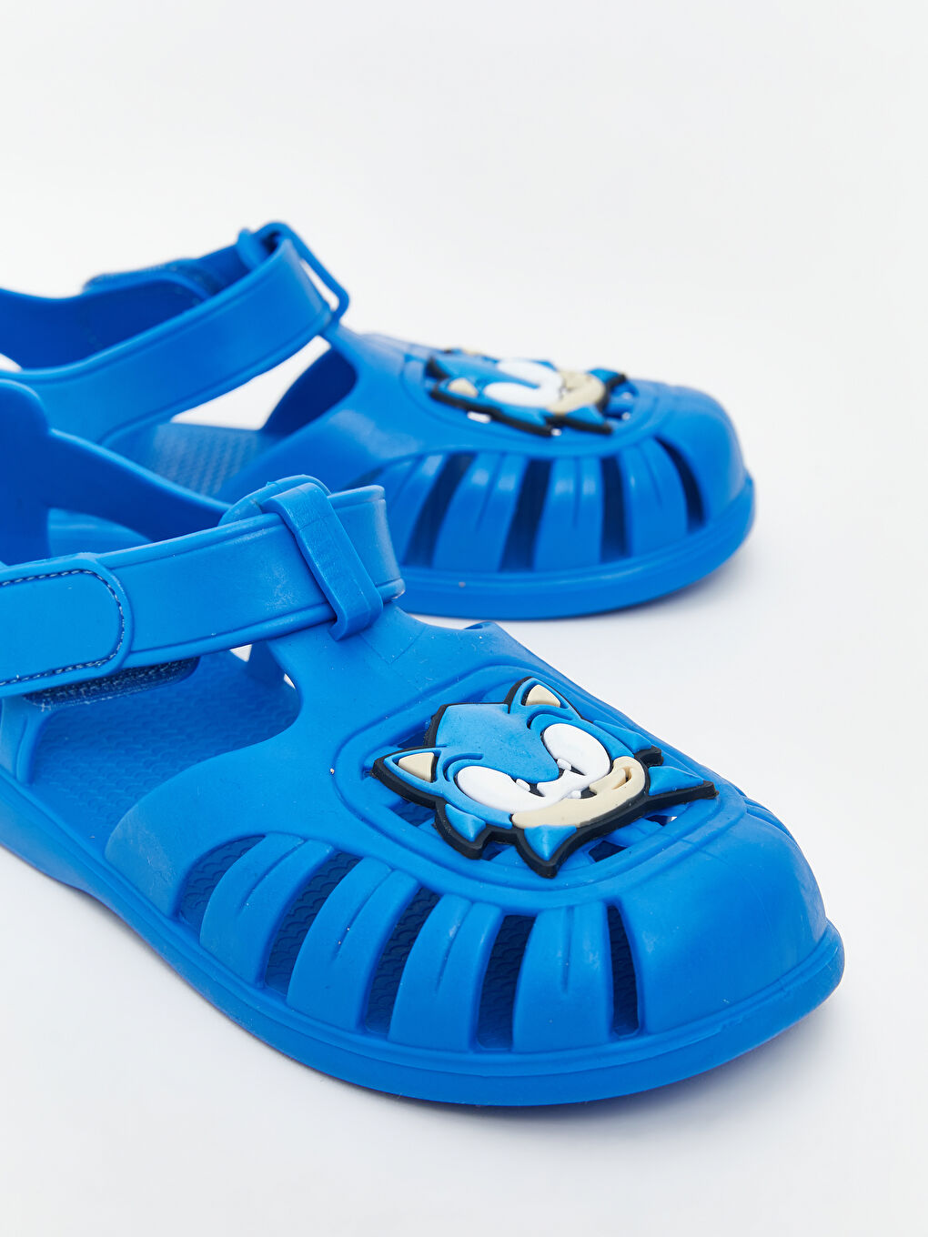 Mavi Sonic Baskılı ErkekBebek Plaj Sandaleti-2