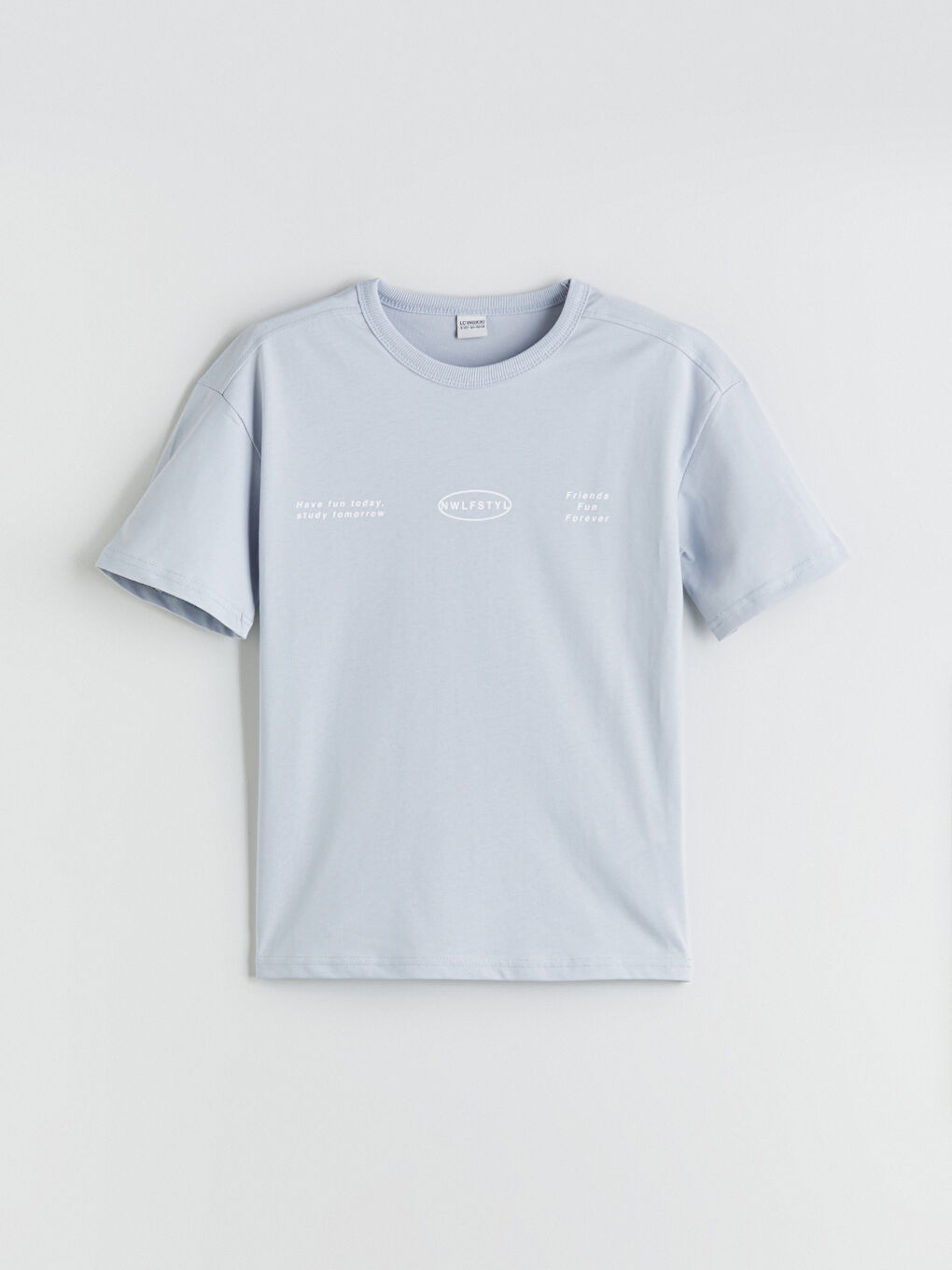 Gri Bisiklet Yaka Erkek Çocuk Tişört ve Şort-3