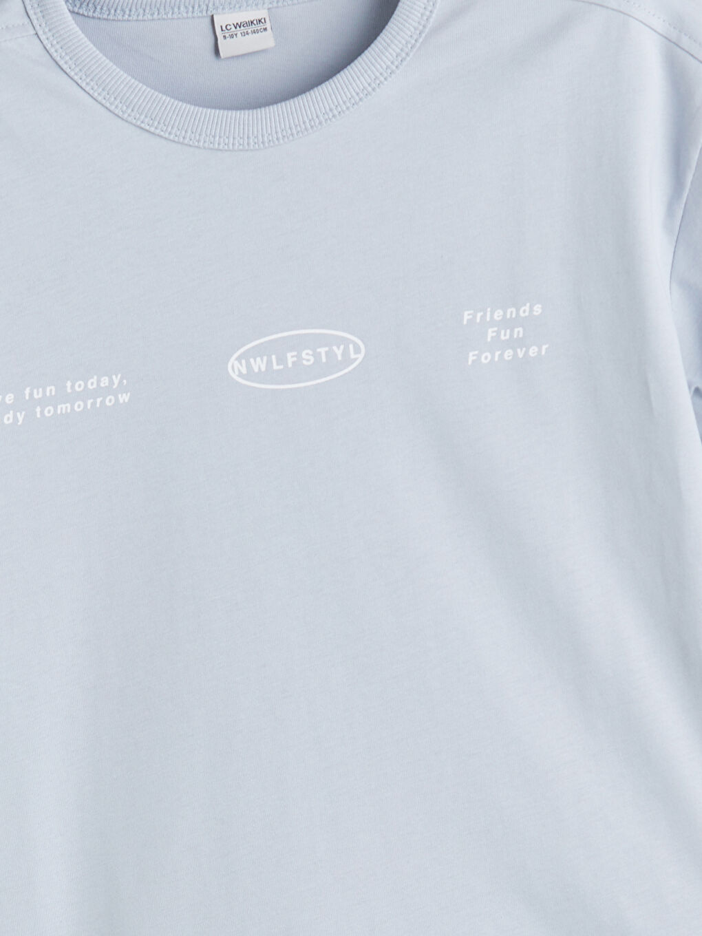 Gri Bisiklet Yaka Erkek Çocuk Tişört ve Şort-5