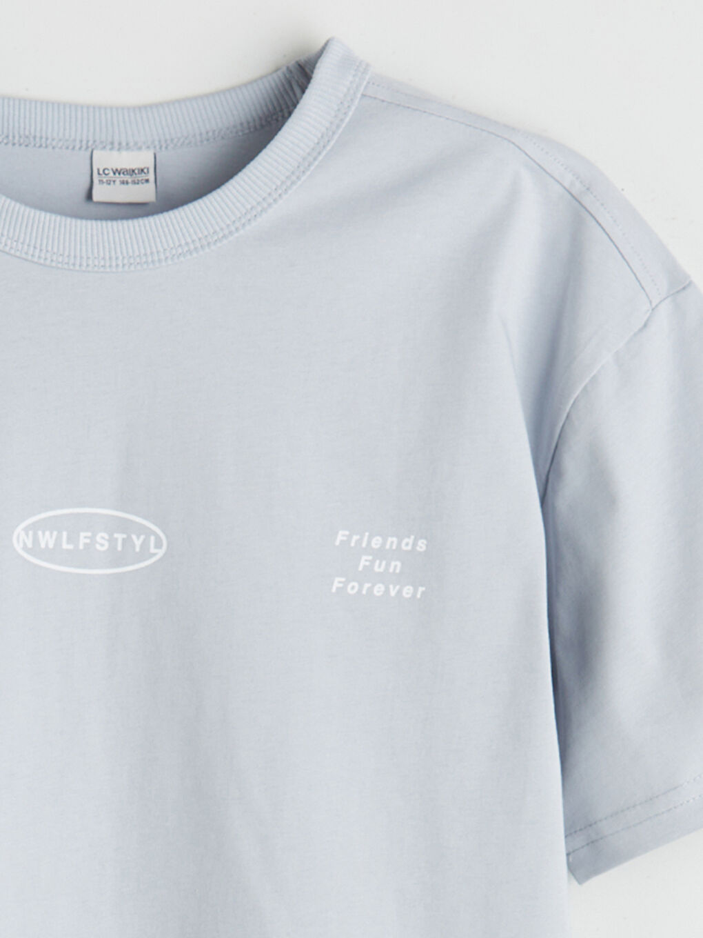 Gri Bisiklet Yaka Erkek Çocuk Tişört ve Şort-4