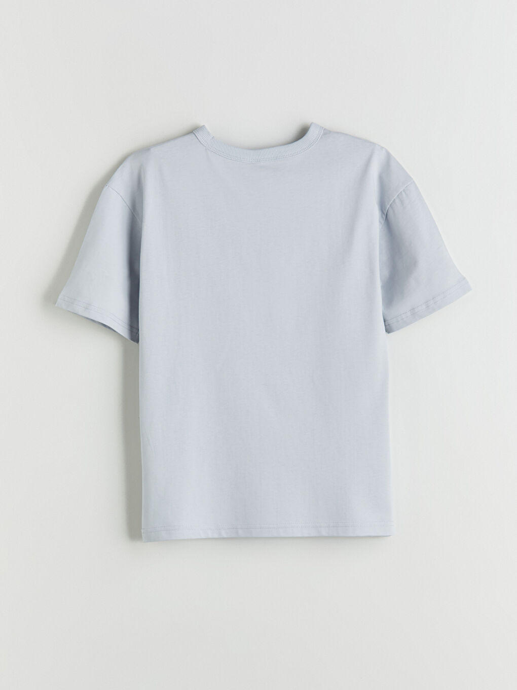 Gri Bisiklet Yaka Erkek Çocuk Tişört ve Şort-6