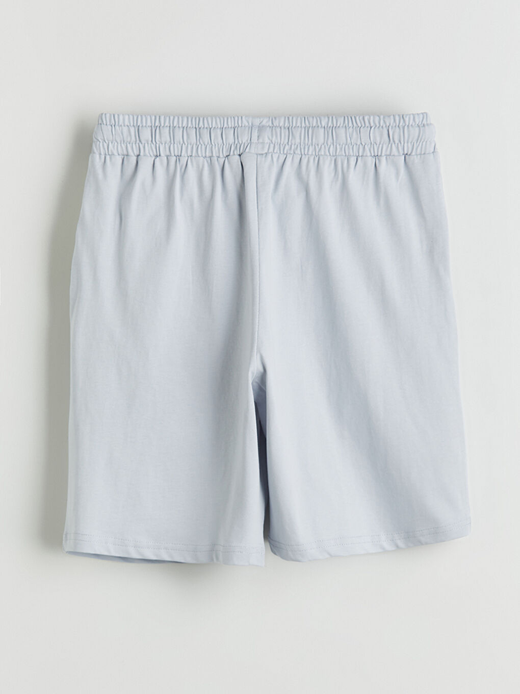 Gri Bisiklet Yaka Erkek Çocuk Tişört ve Şort-12