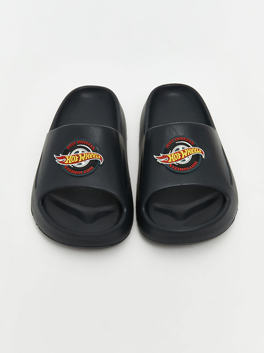 Siyah Hot Wheels Baskılı Erkek Çocuk Terlik-2