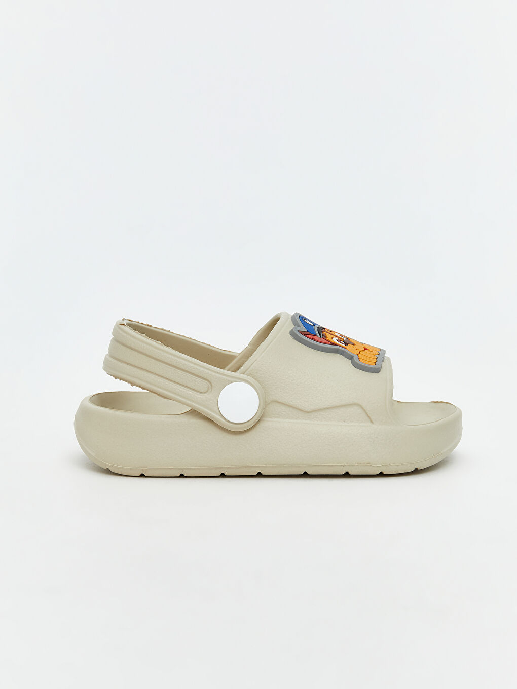 Bej Paw Patrol Baskılı Erkek Bebek Plaj Sandaleti-1