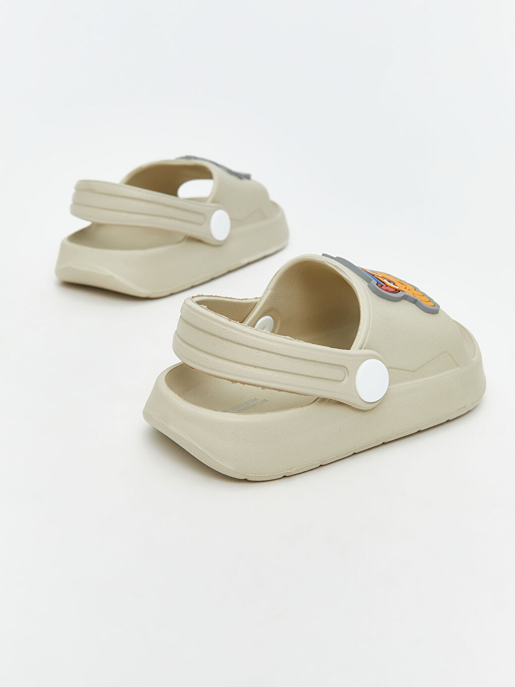 Bej Paw Patrol Baskılı Erkek Bebek Plaj Sandaleti-4