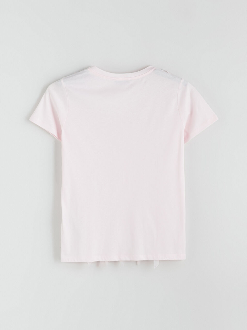 Pembe Bisiklet Yaka Fırfırlı Bluz-5