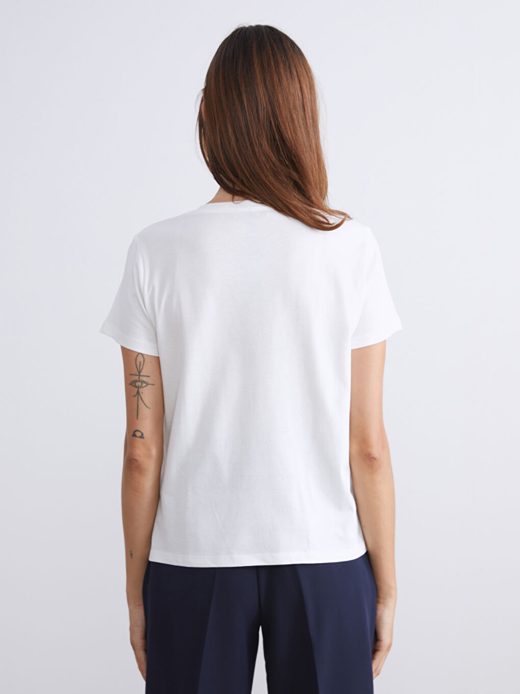 Ekru Bisiklet Yaka Fırfırlı Bluz-3