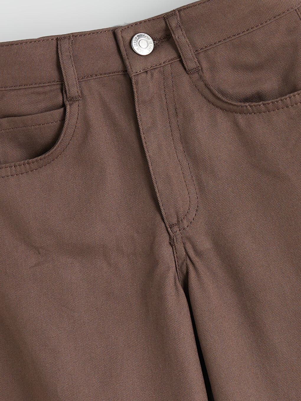 Kahverengi Bermuda Fit Kız Çocuk Şortolon-1