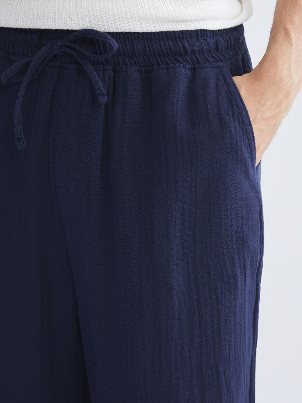 Lacivert Rahat Kalıp Erkek Pantolon-2