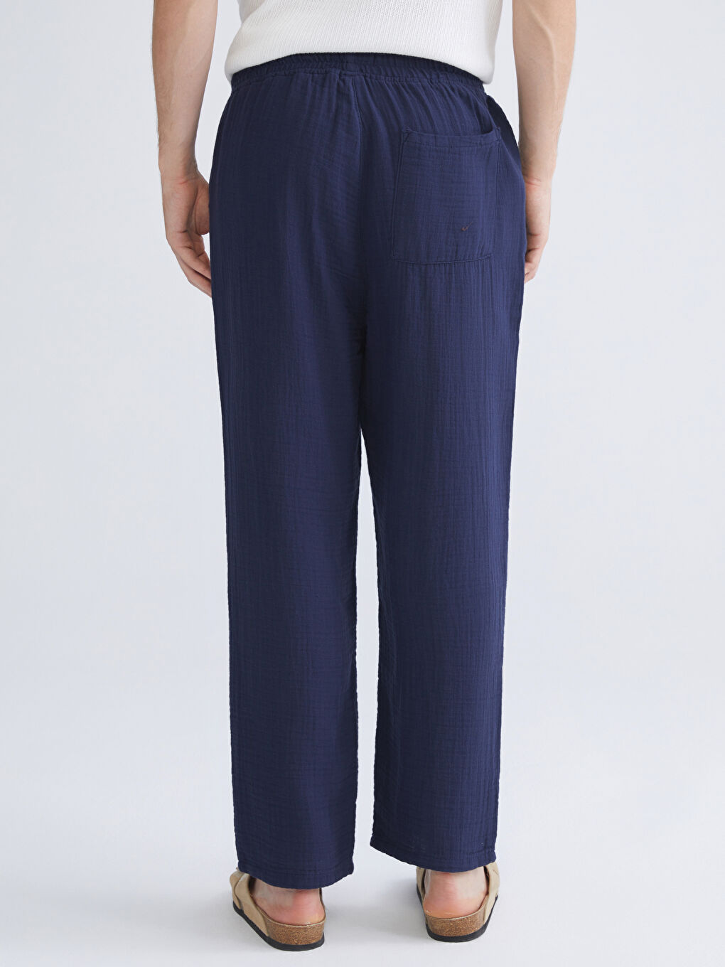 Lacivert Rahat Kalıp Erkek Pantolon-3