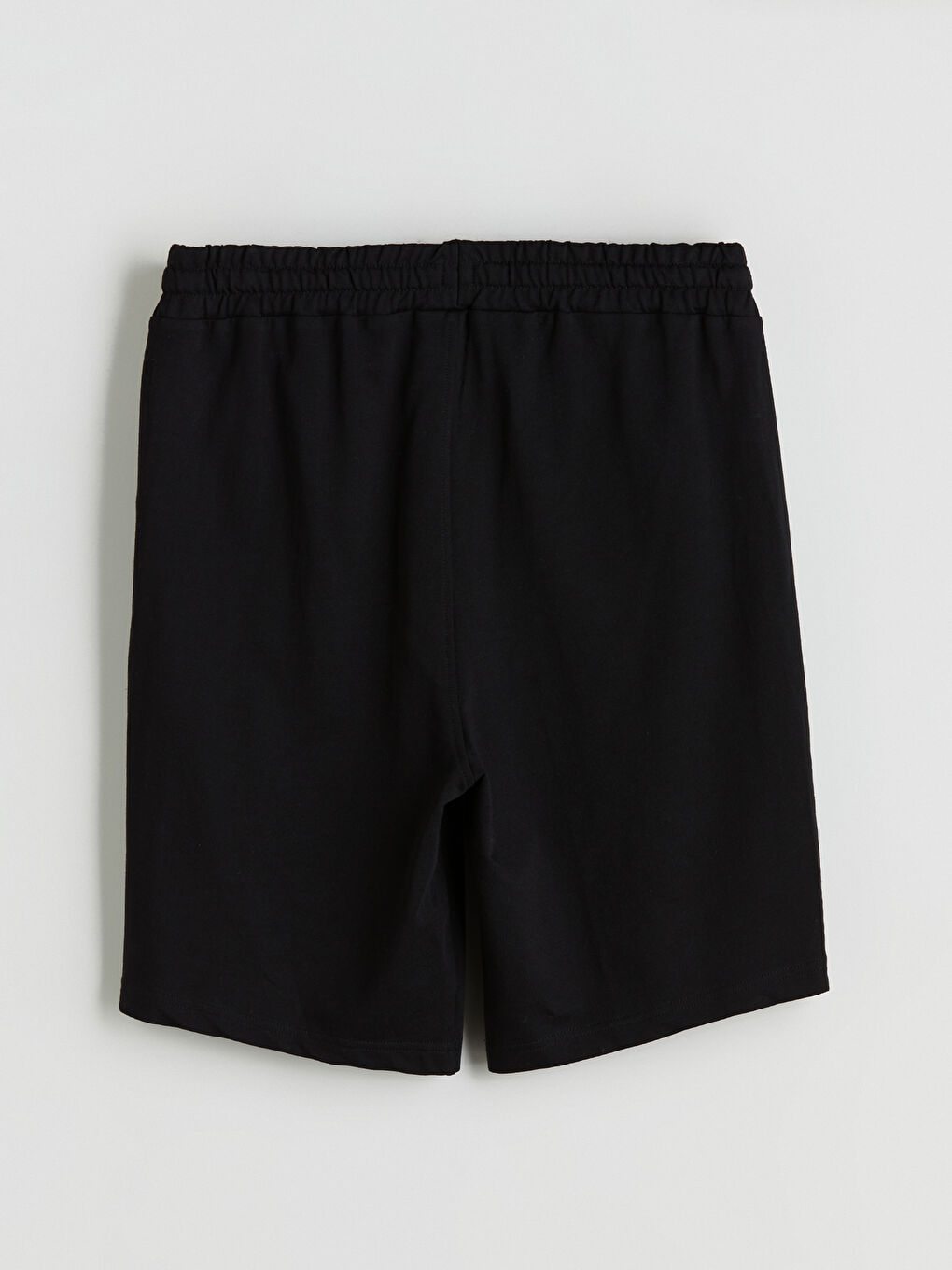 Siyah Standart Kalıp Erkek Şort-5