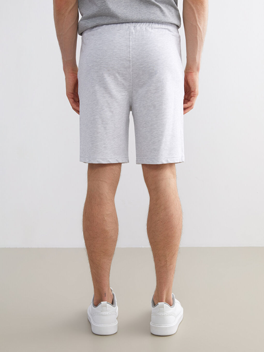 Gri Standart Kalıp Erkek Şort-3