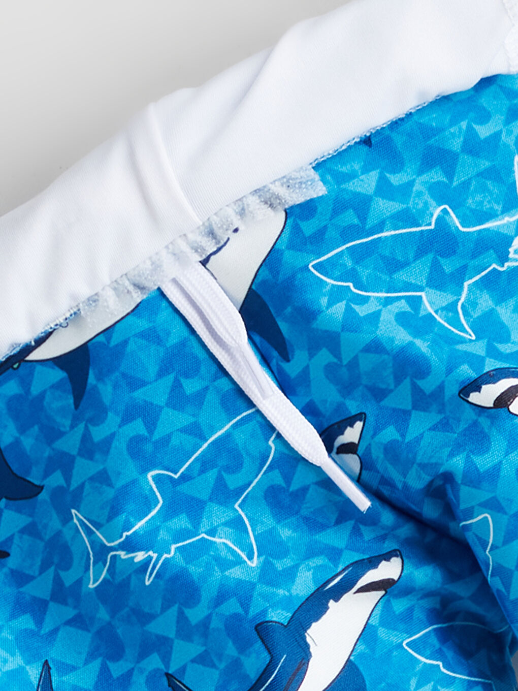 Mavi Hızlı Kuruyan UV Korumalı Erkek Çocuk Boxer Mayo-2