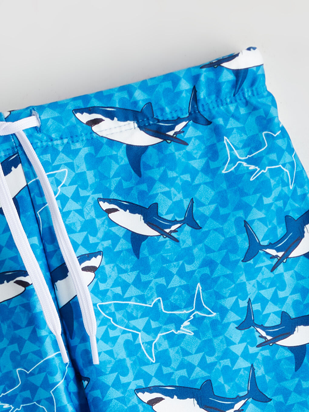 Mavi Hızlı Kuruyan UV Korumalı Erkek Çocuk Boxer Mayo-4