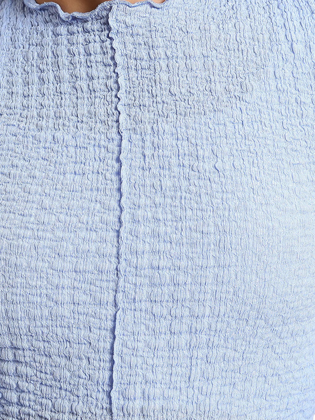 Crew Neck Textured Women's T-Shirt-2