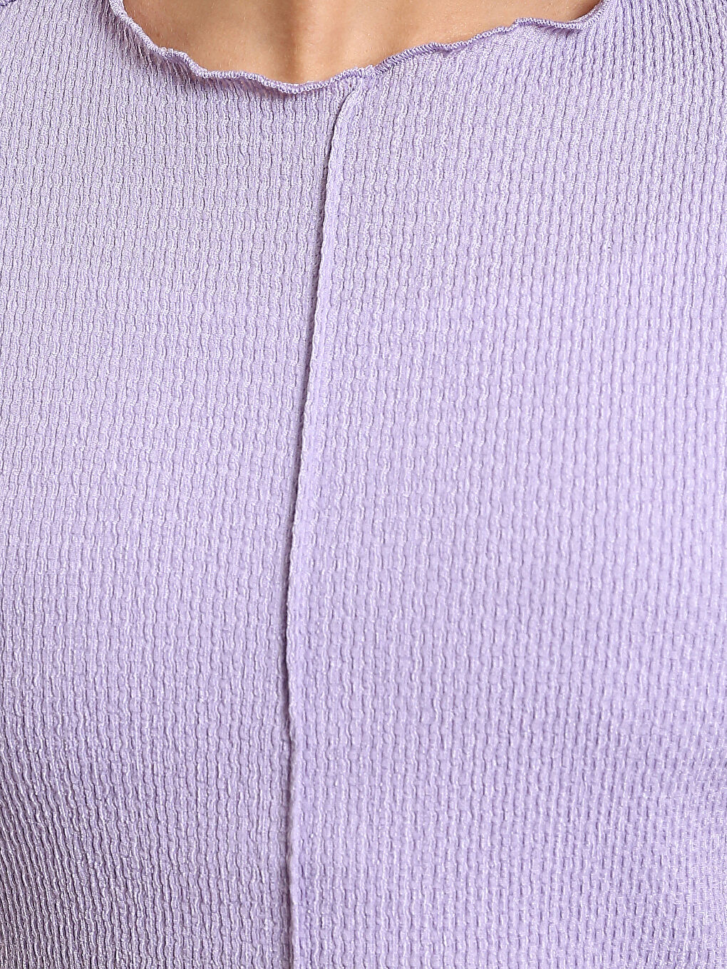 Crew Neck Textured Women's T-Shirt-3