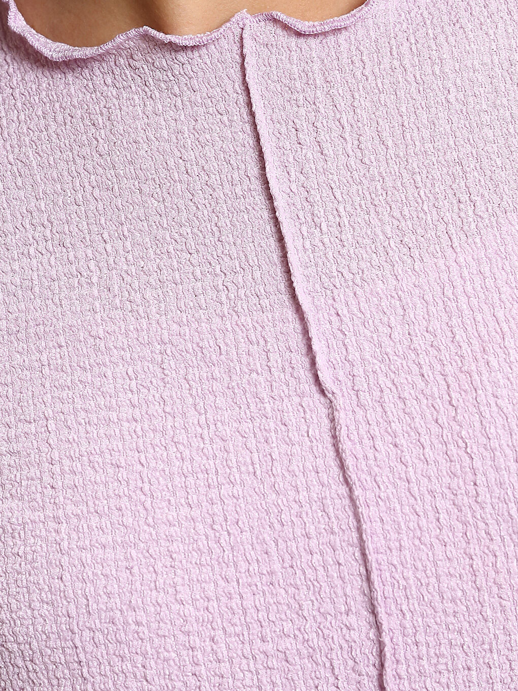 Crew Neck Textured Women's T-Shirt-2