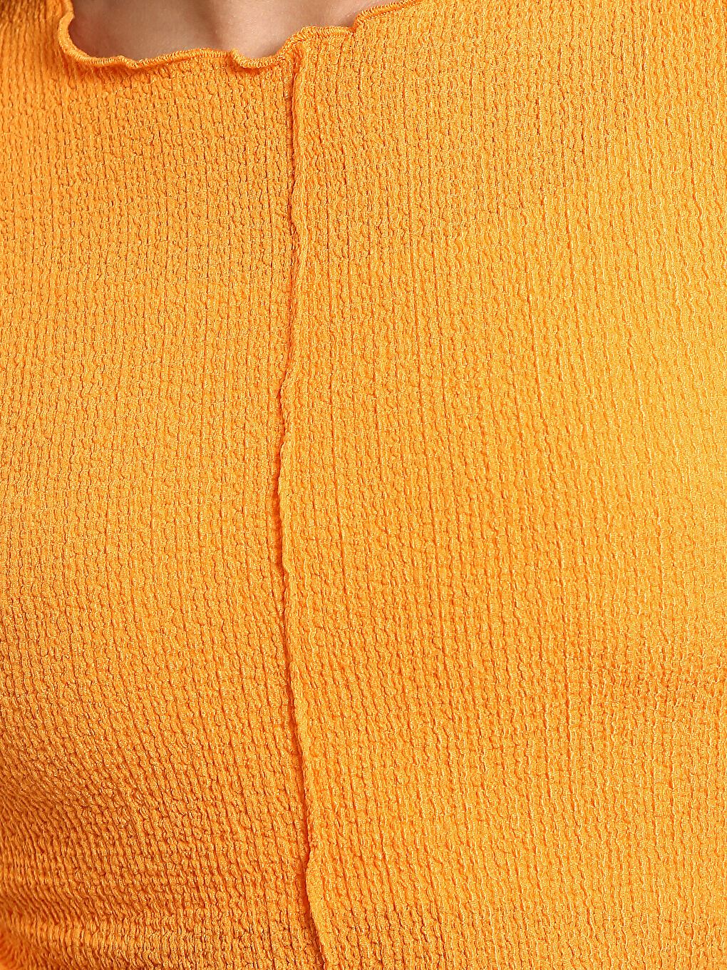 Crew Neck Textured Women's T-Shirt-2