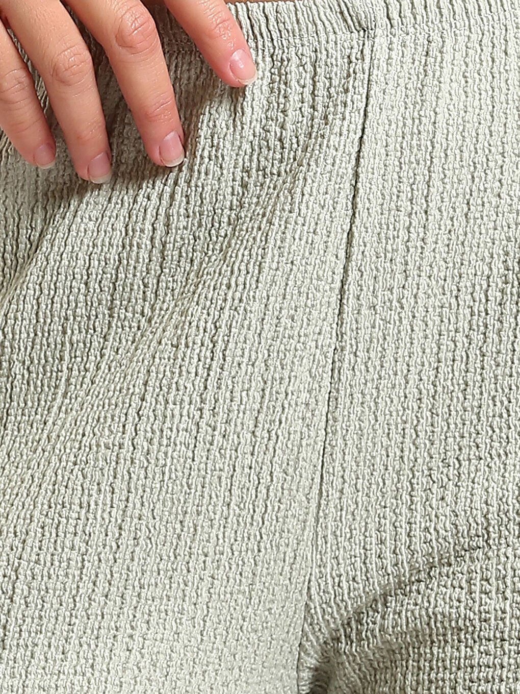 Elastic Waist Wide Leg Women's Trousers-2