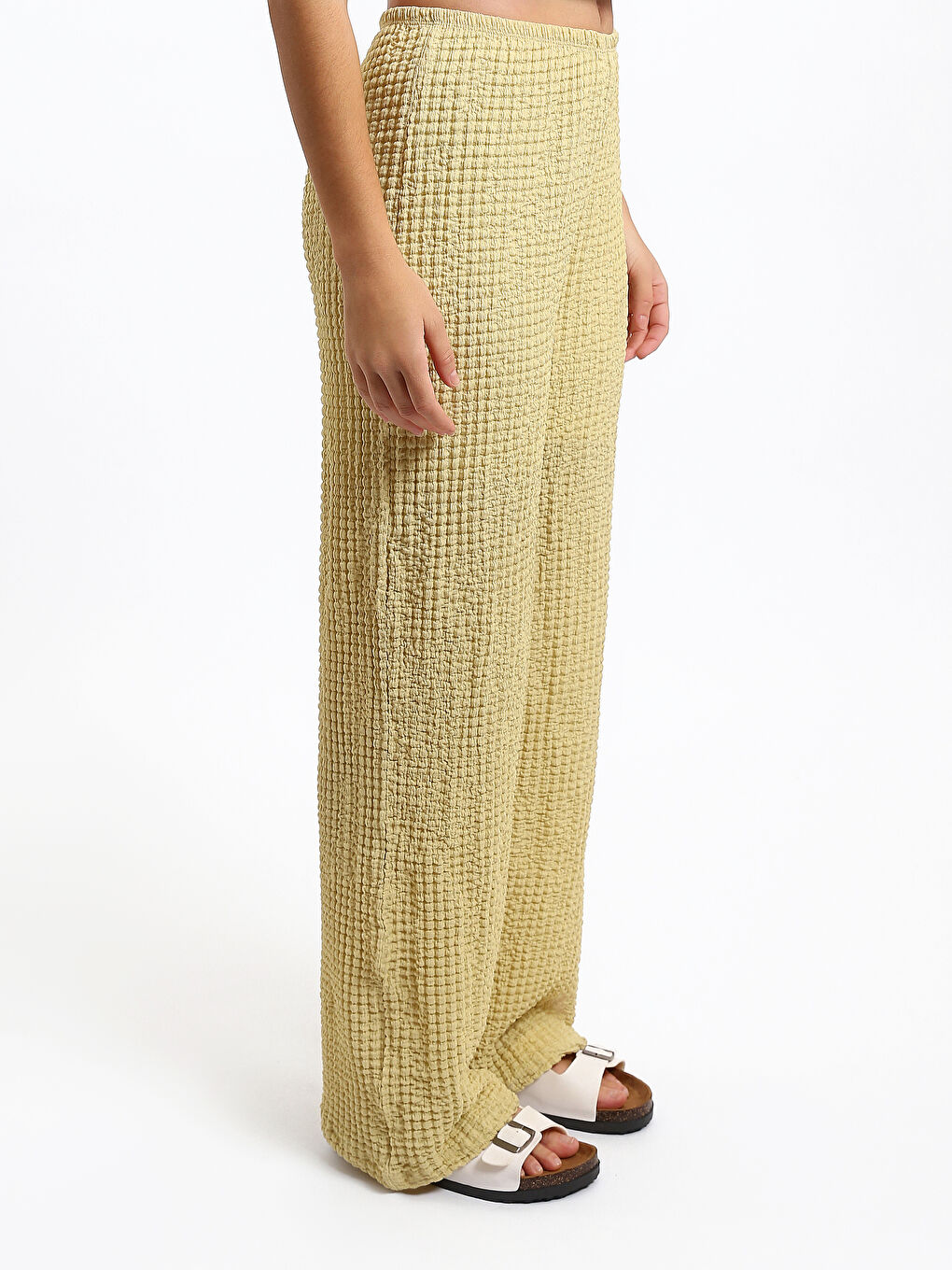 Elasticated Waist Relaxed Fit Women's Trousers-3