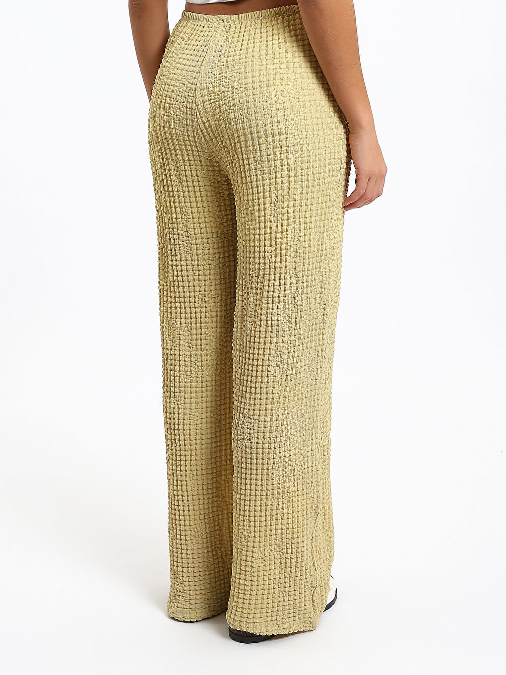 Elasticated Waist Relaxed Fit Women's Trousers-4