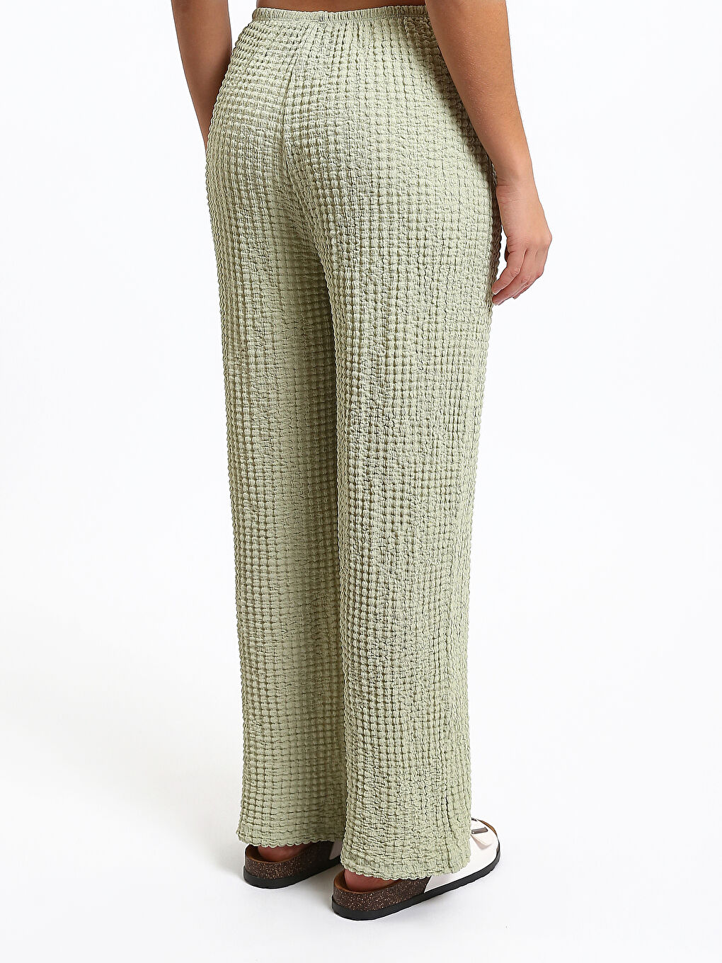 Elasticated Waist Relaxed Fit Women's Trousers-4