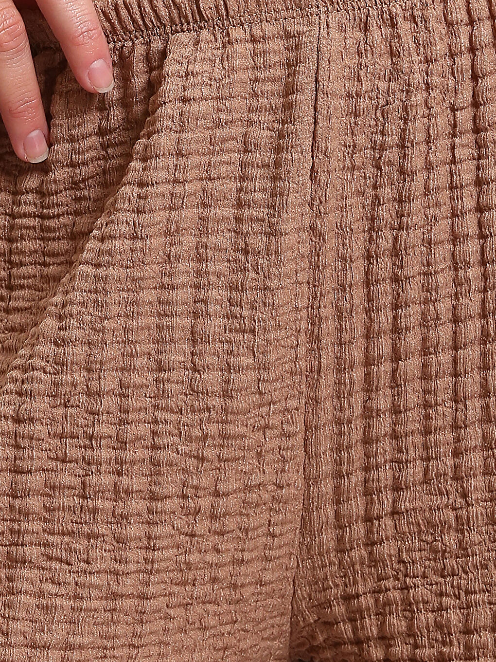 Elasticated Waist Relaxed Fit Women's Trousers-2