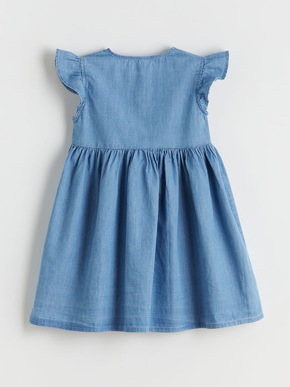 Haljina od teksasa za devojčice sa karnerima-1