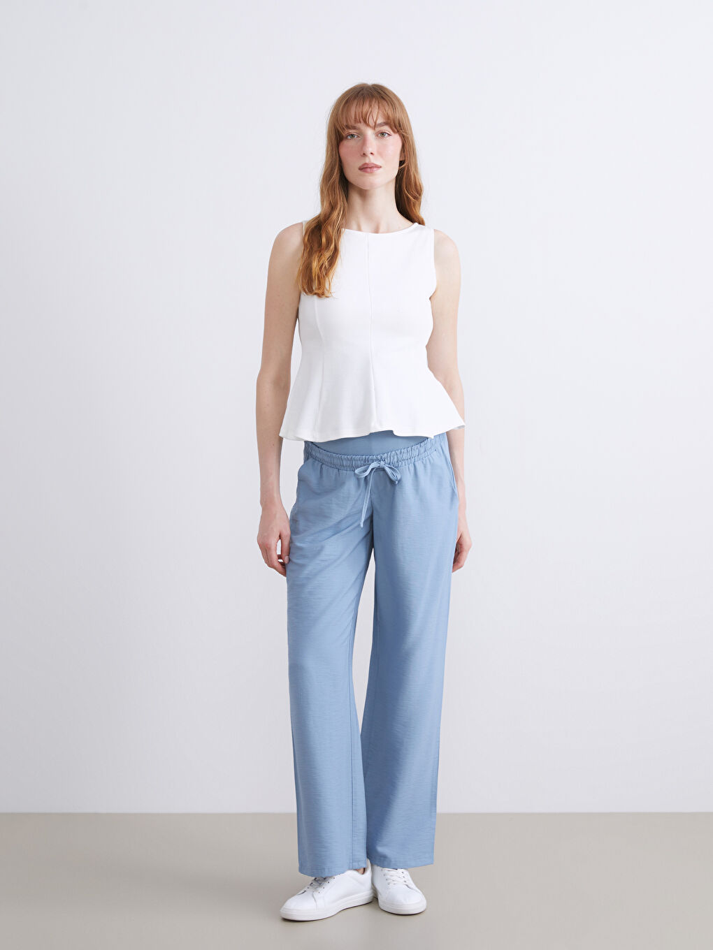 Pantalon de maternité avec panneau ventral