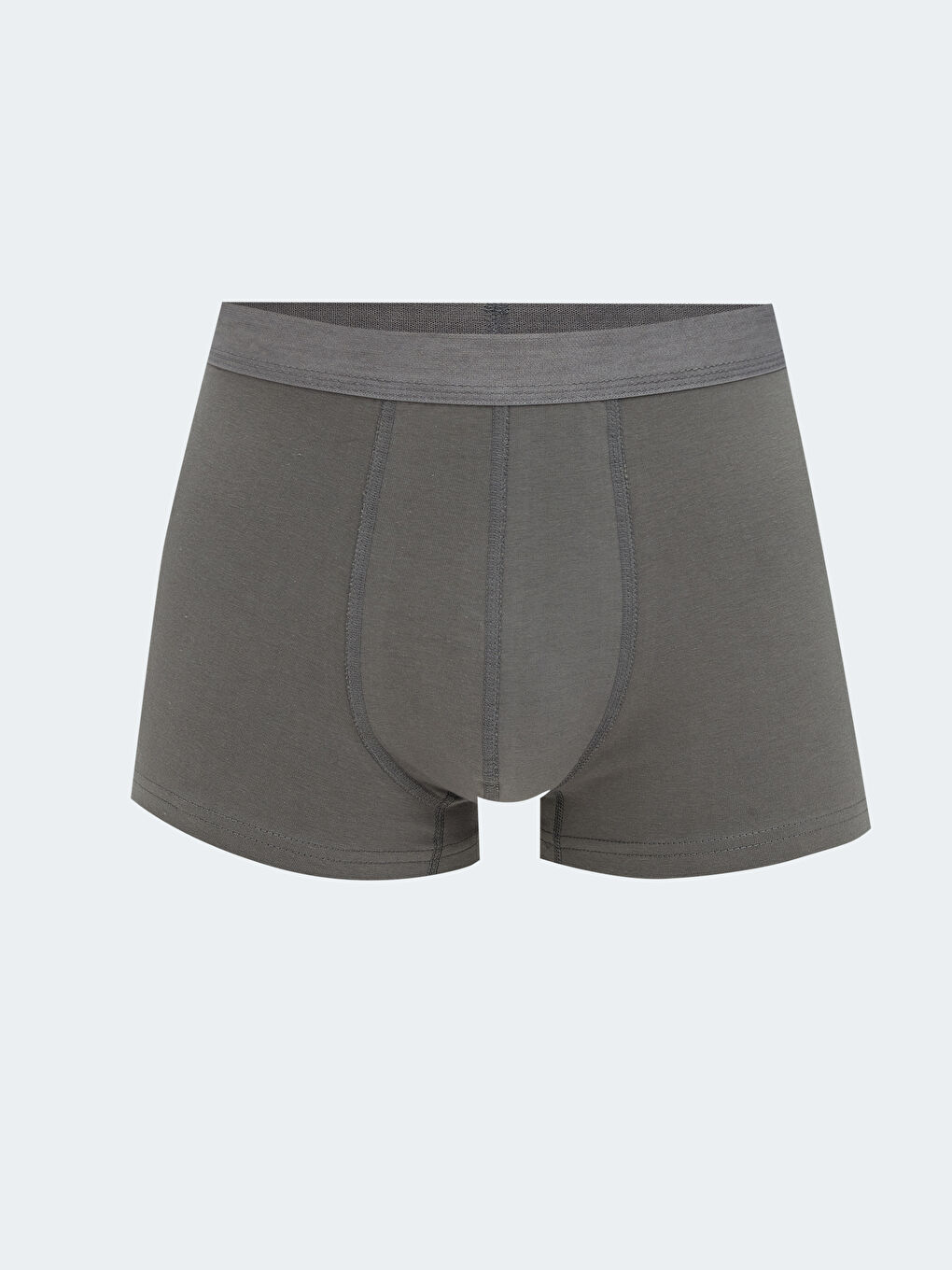 Gri Standart Kalıp Pamuklu Esnek Erkek Boxer 3'lü-3