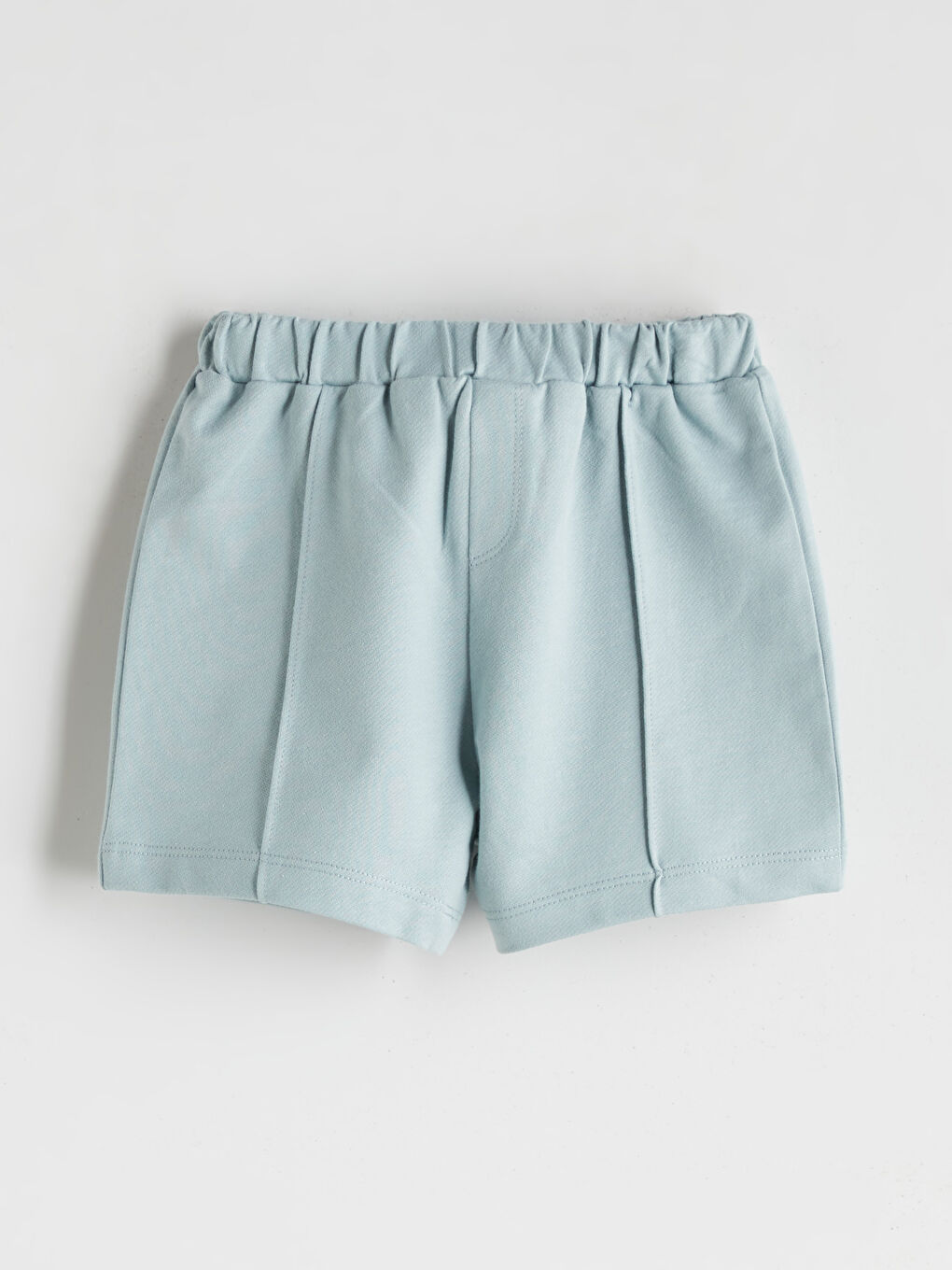 Mavi Beli Lastikli Erkek Bebek Şort 2'li-1