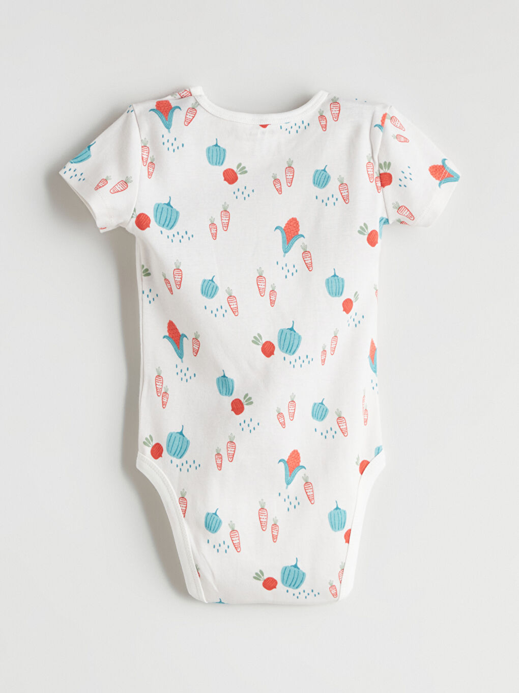 Ekru Baskılı Erkek Bebek Çıtçıtlı Body 2'li-3