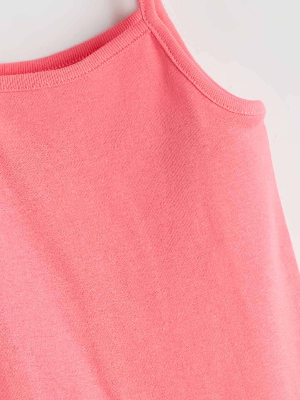 Pembe Askılı Kız Bebek Çıtçıtlı Body 2'li-2