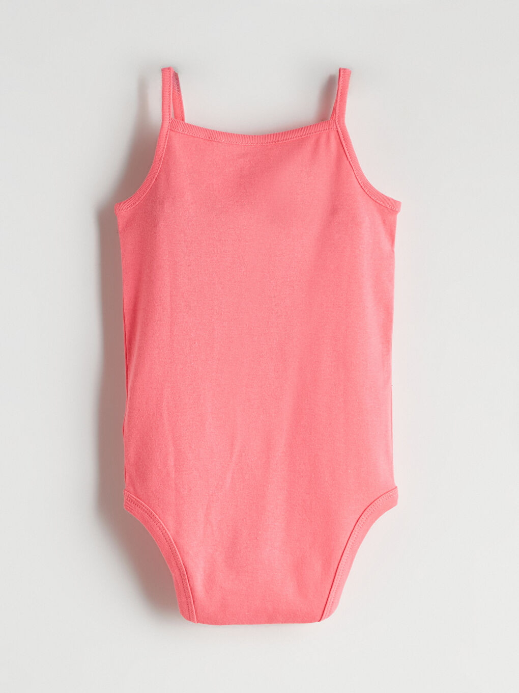 Pembe Askılı Kız Bebek Çıtçıtlı Body 2'li-3