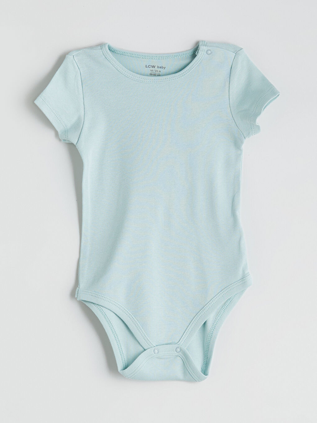 Mavi Bisiklet Yaka Erkek Bebek Çıtçıtlı Bodysuit 3'lü-3