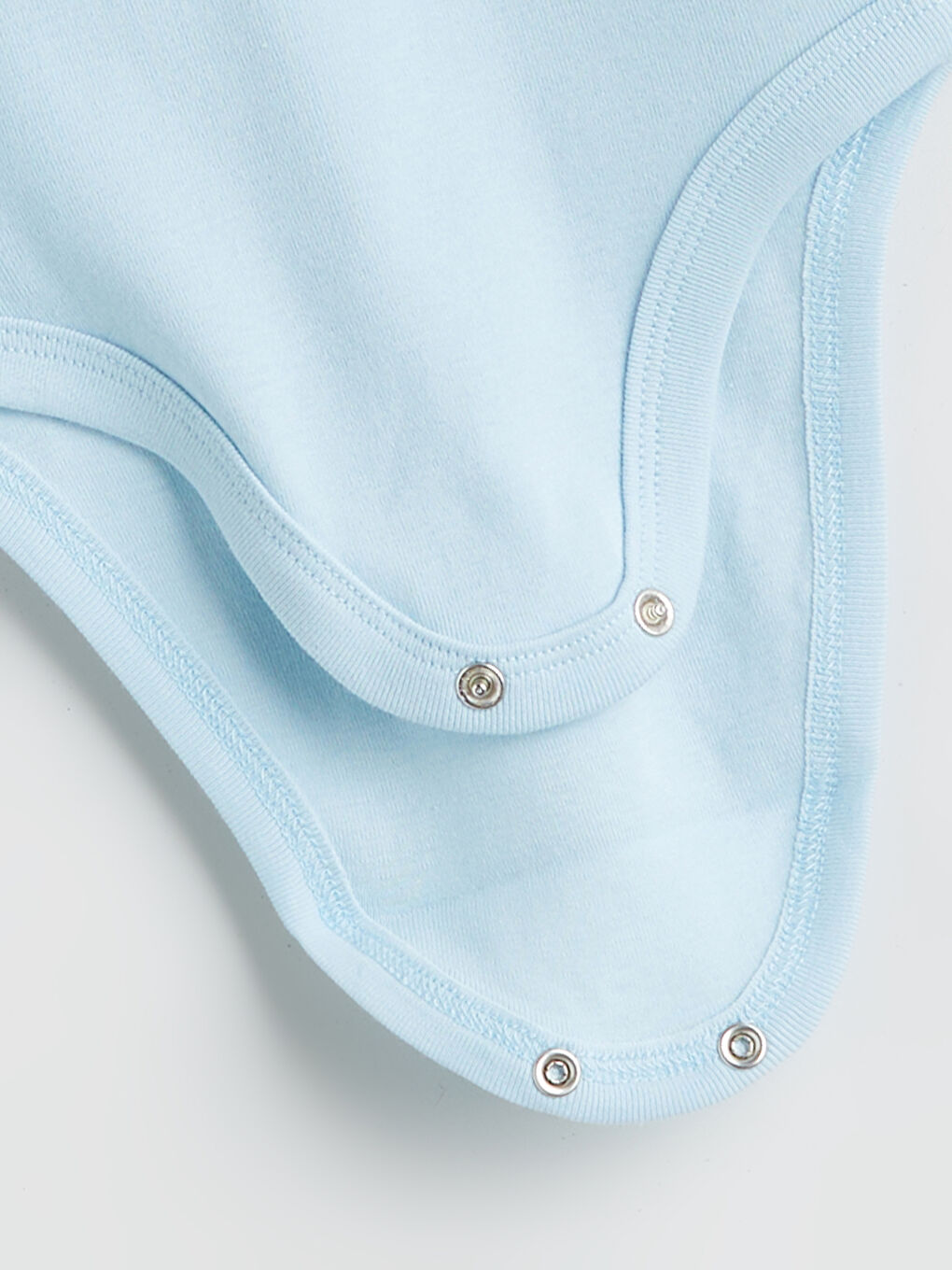 Mavi Bisiklet Yaka Erkek Bebek Çıtçıtlı Bodysuit 3'lü-5