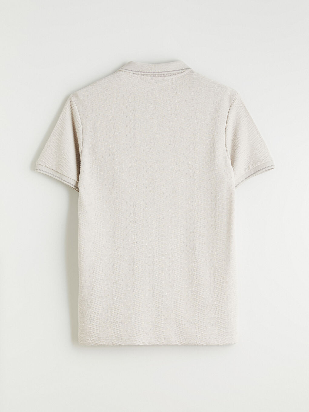 Gri Polo Yaka Erkek Tişört-5