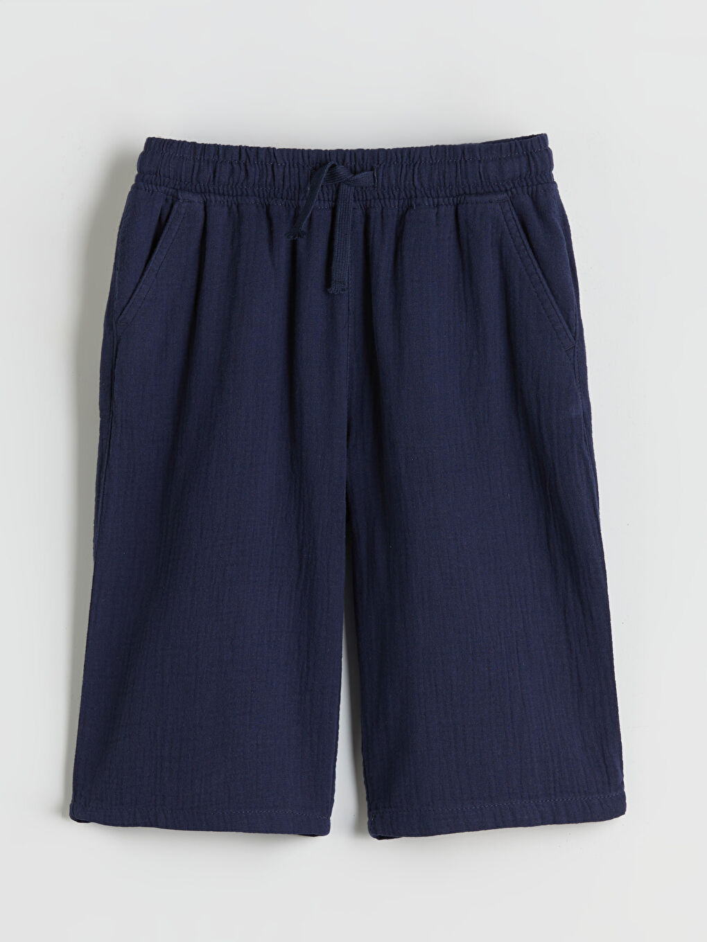 Ұлдарға арналған серпімді белдік муслин шолақ шалбар