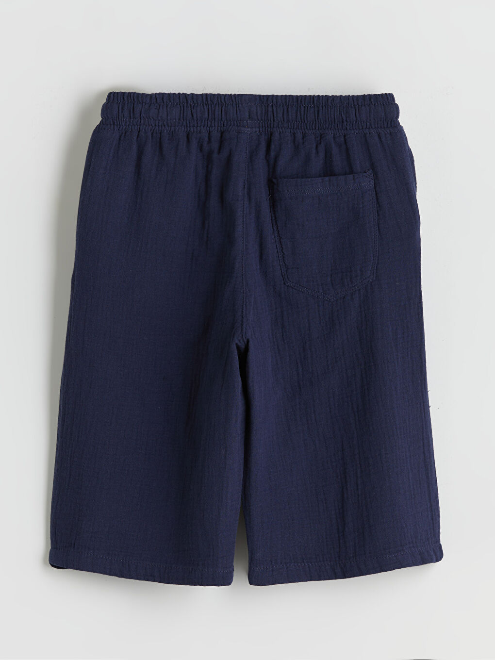 Ұлдарға арналған серпімді белдік муслин шолақ шалбар-1