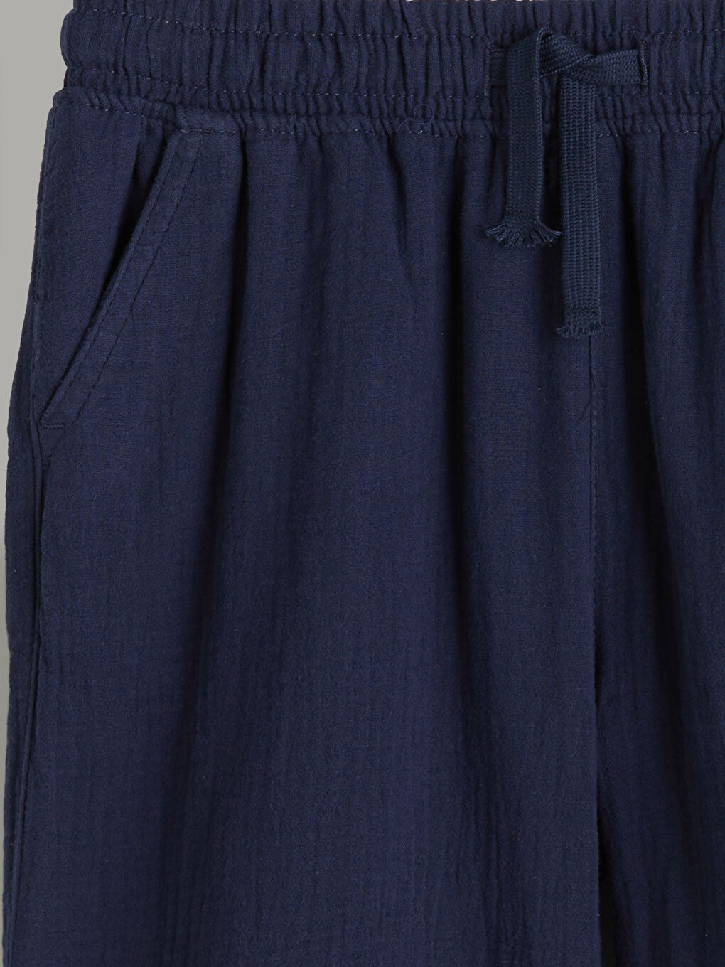 Ұлдарға арналған серпімді белдік муслин шолақ шалбар-2