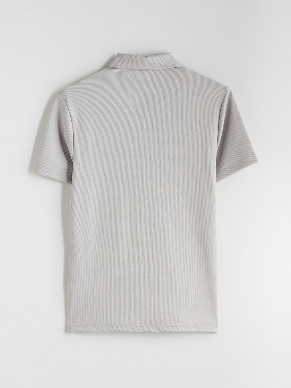 Gri Polo Yaka Erkek Tişört-5