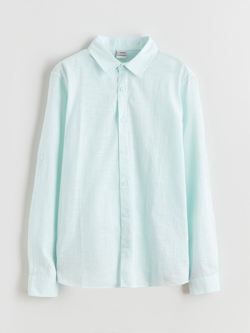 Для мальчиков базовая рубашка с длинным рукавом