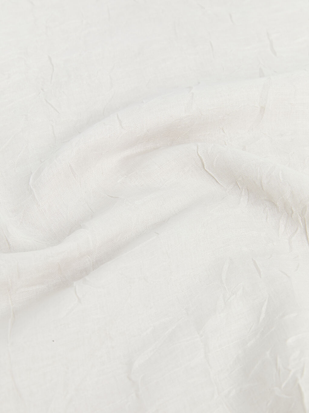 Ekru Düz Vual Kadın Şal-2