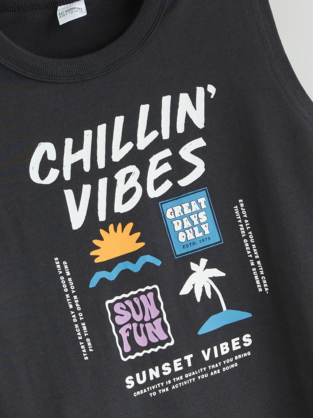 Принтті ұлдарға арналған жеңсіз жейде мен шорты-2